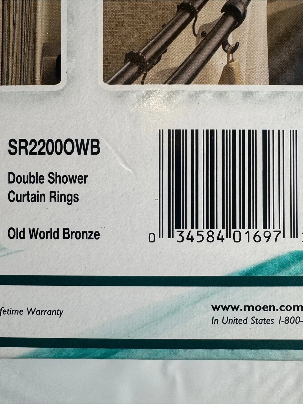 ✨ NEW Moen Double Shower Curtain Rings - Old World Bronze - Set of 12 ✨